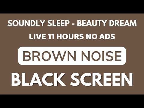Beauty Dream With Brown Noise Sound For Relaxing And Healing - Black Screen | Sleep Soundly 11H