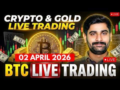 Btc Live Trading & Gold Live Trading | crypto live trading & xauusd Live Trading 02 April 2026 #Gold