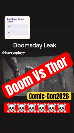 Thor Faces Doctor Doom in Avengers Doomsday – Comic-Con Reveal 🔥#doomsday #avengersdoomsday #viral