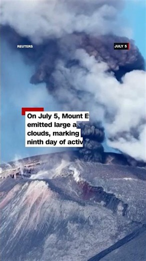 Europe’s largest active volcano erupts in Sicily