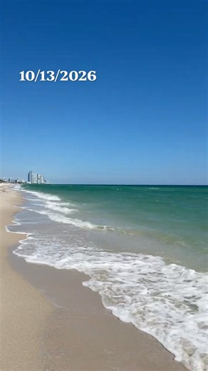 Miami Beach Water Today Oct 13, 2026🌊 | Waves & Sargassum