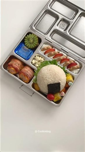 Pack a Bento for My Daughter - day 128 🍱 和我一起做便當#lunchbox #cooking #bento #asmrvideo #food