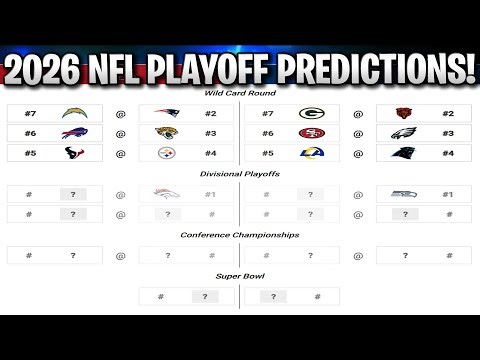2026 NFL PLAYOFF PREDICTIONS! YOU WON'T BELIEVE THE SUPER BOWL MATCHUP! 100% CORRECT BRACKET!
