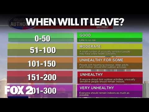 When will smoke leave Michigan?