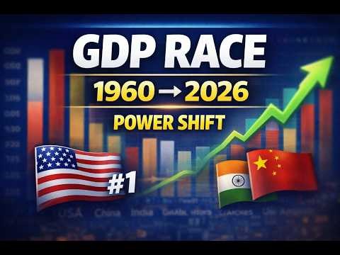 Global GDP Power Shift (1960–2026) | Top 10 Economies Race