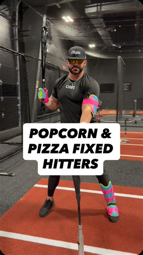 Alex Hale | CHIPS Performance Training on Instagram: "I used to do an absurd amount of lessons, and one of the hardest things was teaching younger players how to understand the strike zone. Talking about posture, mechanics, or advanced concepts never really landed with most youth players. That changed when I started using popcorn and pizza as a teaching tool. Use code “CHIPS” for free shipping from Bruce Bolt⚡️ Popcorn pitches are the snacks. They are up on the higher shelf. You might be able to