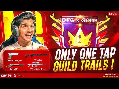 ONLY ONE TAP 😨 GUILD TRAILS !! 🔥 | FREE FIRE TELUGU #dfg #freefire