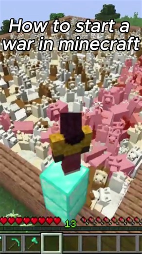 How to start a war in minecraft...