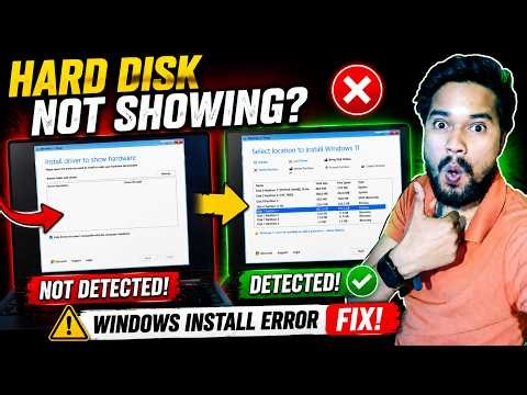 Hard Disk Not Showing in Boot Menu | hard disk not showing in os installation
