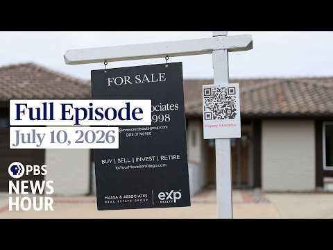 PBS News Hour live episode, July 10, 2026