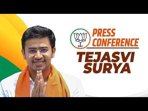 LIVE : BJP MP Tejasvi Surya press conference | Women reservation bill | Congress | Rahul Gandhi