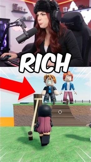 Rich girls bullied poor bacon but instantly regret it 😱 #roblox #robloxshorts