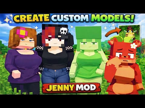 Create Custom Models for Minecraft Jenny Mod | Easy Blockbench & Texture Tutorial