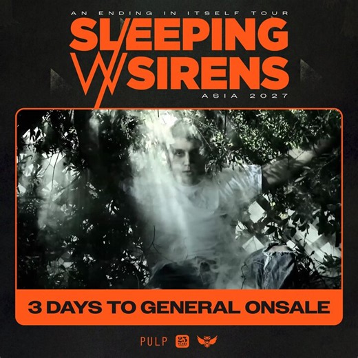 Your next and last chance to secure your tickets for SLEEPING WITH SIRENS ‘AN ENDING IN ITSELF TOUR ASIA 2027’ in SINGAPORE, KUALA LUMPUR, and MANILA is coming next week! 🔥Make sure your reminders are on, and you’re all set to secure your tickets when the GENERAL ONSALE goes https://t.co/DQLUQH4WO6
