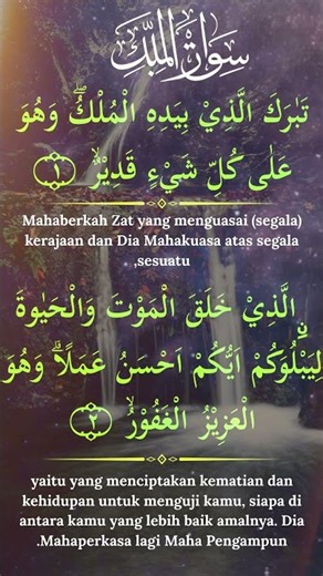 Surah Al-Mulk 30 Minutes Nonstop | Relaxing Quran Recitation #islamicreminder #surahmulk