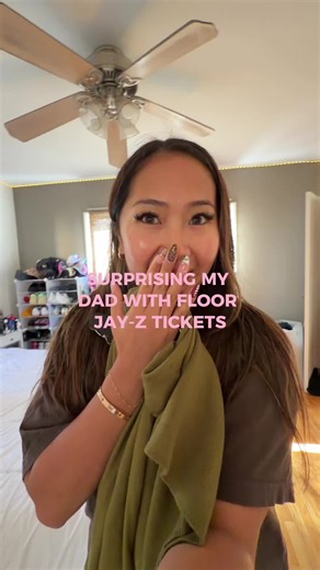 SURPRISING MY DAD W FLOOR JAY Z TICKETS 😝🎉❤️ #dad #jayzconcert #surprise #fyp