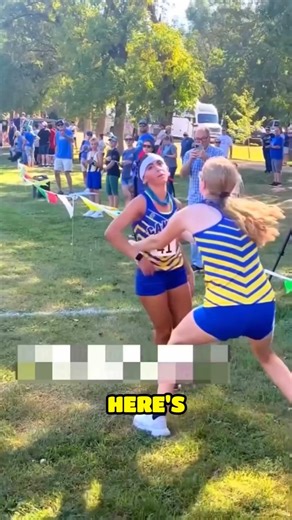 Why does she ALWAYS collapse at the finish line? 😱