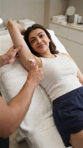 POV: Shaving Kajal Aggarwal’s Armpits | Soft Smooth Underarm ASMR