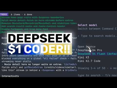 Deepseek V4 Flash $1 CODER: The BEST BUDGET CODER RIGHT NOW (that outperforms Claude Code, Codex!)