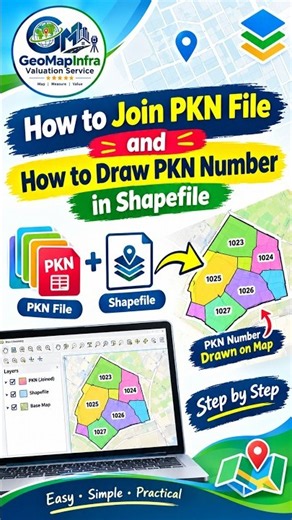 How to Join PKN in Shapefile with ArcGIS #arcgis #gis #gismapping #map #shapefile #landsurvey #yt