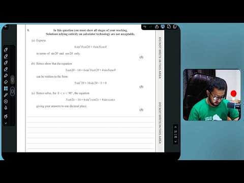 Q-09 2025 Oct Edexcel IAL P3 Mathematics | Complete Solution with Easy Explanation