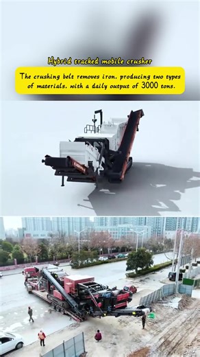 It integrates crushing and iron removal, directly producing aggregates and separating steel bars and wires!#mobilecrusher #mobileboxcrusher #sandmakingmachine #mobilecrusherprice #jawcrusher