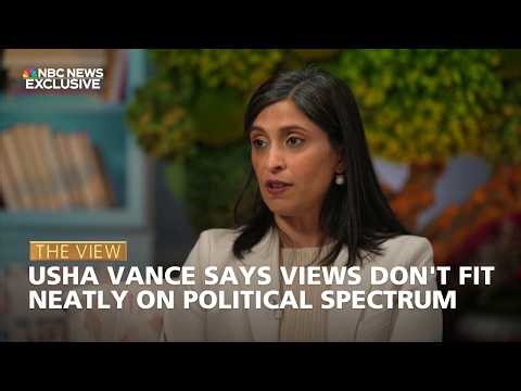 Usha Vance Says Views Don't Fit Neatly on Political Spectrum | The View