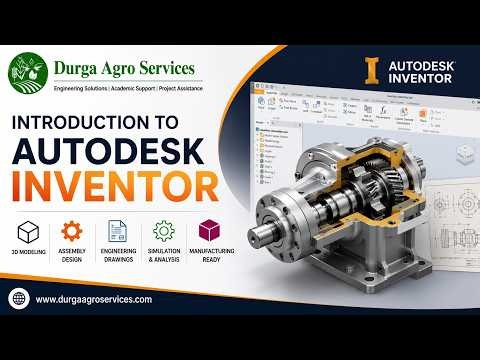 Autodesk Inventor Tutorial || Smart Solutions for Every Assignment || #DurgaAgroServices