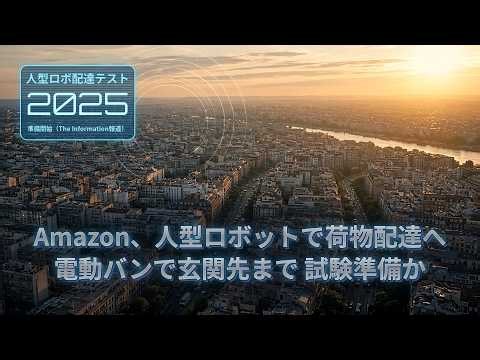 Amazon、人型ロボットによる荷物配達の試験準備か 電動バンで玄関先へ