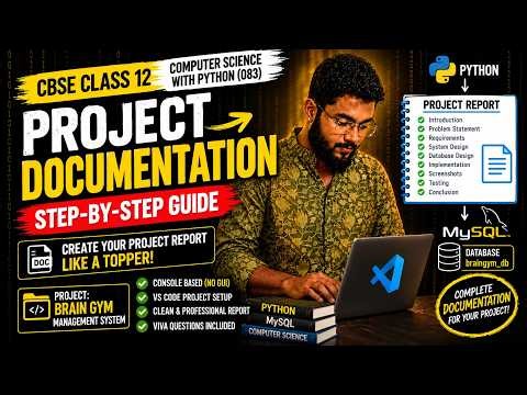 CBSE Class 12 CS Project Document 🔥 | Complete Project Report Step-by-Step | Python & MySQL (083)