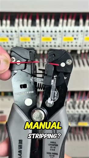 Stop Ruining Wires! Automatic Wire Stripper Tool (Fast & Easy) #WireStripper #ElectricalTool #shorts