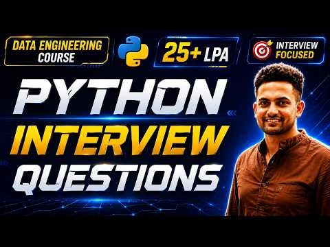Session 14| Python Interview Questions | Coding & Practical Python Problems | Data Engineering | P7