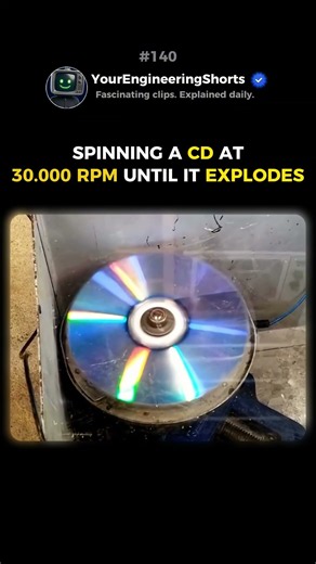 CD vs 30,000 RPM Centrifugal Force 🌀