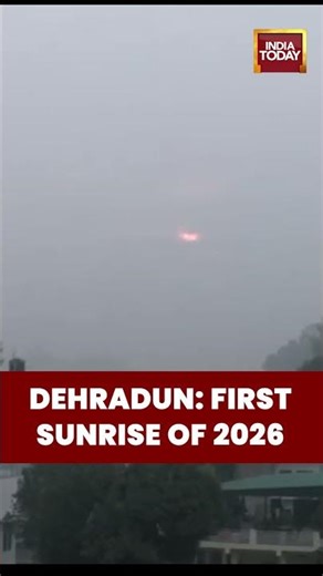 First Sunrise of 2026 Captured in Dehradun, Uttarakhand