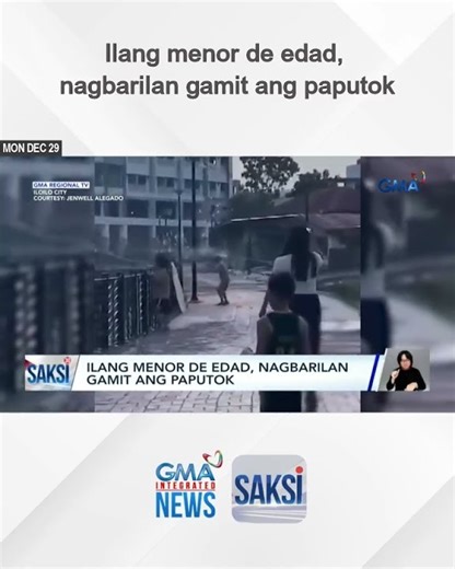 Ilang menor de edad, nagbarilan gamit ang paputok | Saksi