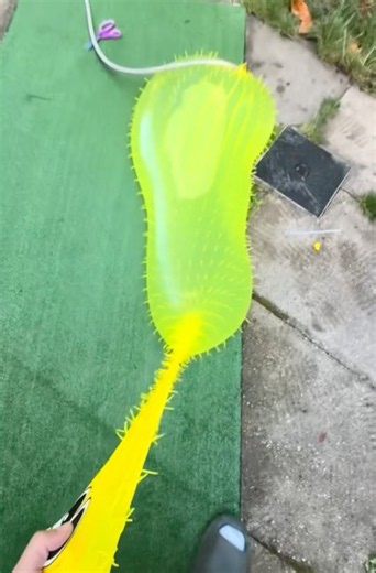 Yellow Worm Floods My Garden A Giant Inflation Experiment