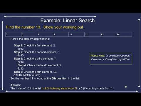 Linear Search Explained 🧠 | Python Code + Example | GCSE | A Level