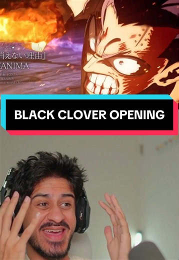 BLACK CLOVER OPENING IS 🔥🔥 #blackclover #anime #reaction #fyp | black clover