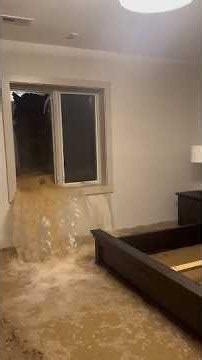 When the window breaks, the water rushes in
