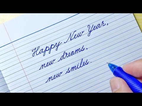 Happy New Year 2026 Wishes 08 | Cursive Writing Practice | Cursive Handwriting Practice