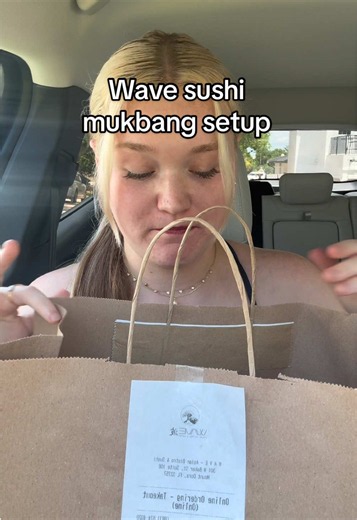 WAVE SUSHI mukbang setup 🥰🍣 we got sushi push pops, 2 sushi tacos, and crab Rangoon mozz sticks!!!! tune in for the mukbangs ☺️ #fyp #asmrmukbang #sushi #sushitacos #foodie wave sushi sushi push pops