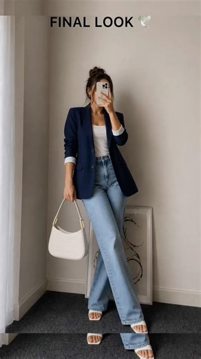 The Outfit || Blazer + denim = that perfect balance of classy & casual.🤍🌼 #alwaystrending