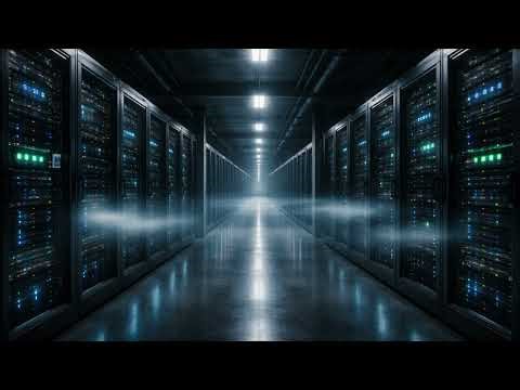 Underground Data Center Airflow Ambience 🖥️🌬️ | Deep Server White Noise for Sleep & Anxiety