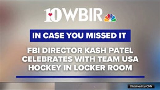 CNN has obtained a video showing FBI Director Kash Patel celebrating with the US men’s hockey team in Milan after their gold medal win over Canada | WBIR Channel 10