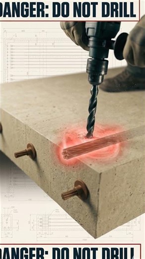 Never Drill Into This! 😡😱 #civilengineering