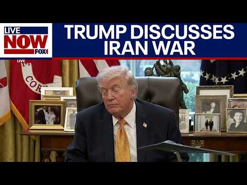 FULL: Watch Q&A with Trump on Iran war, fraud, more