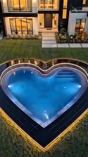 DIY Heart-Shaped Backyard Pool ❤️🏊‍♂️ | Dream Pool Build #Shorts