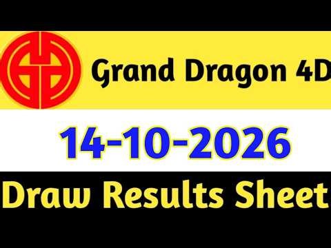 14-10-2026 Grand Dragon Today 4D Results | 4d Malaysia Live Today | Today 4d Result Live