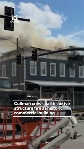 Cullman crews battle active structure fire at historic commercial building