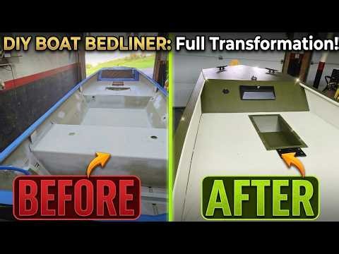 "How to Spray Bedliner in an Aluminum Jon Boat | DIY Step-by-Step